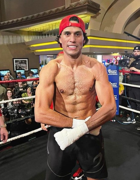 Benavidez en un entrenamiento