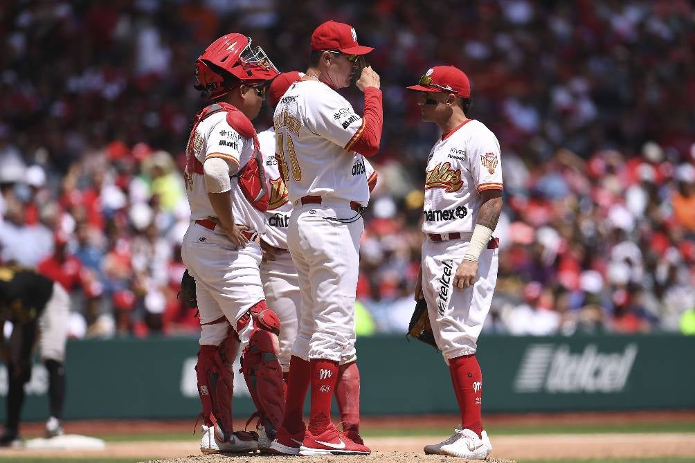 Víctor Bojórquez con los Diablos Rojos