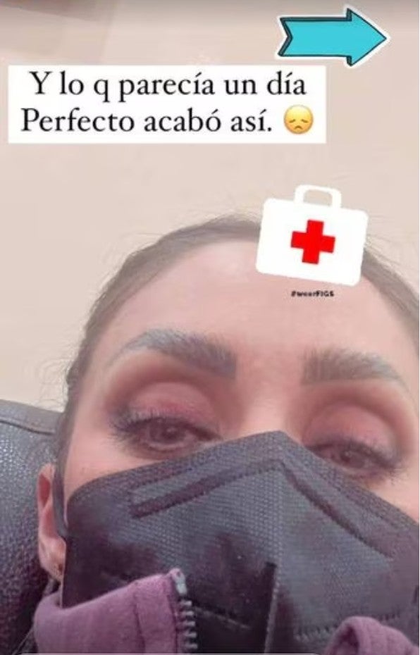 La cantante compartió en Instagram que se encontraba en el hospital