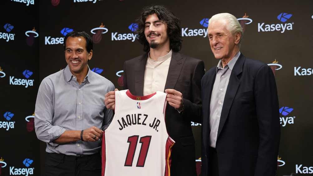 Jaime Jáquez busca seguir haciendo historia al ganarse un lugar en la rotación del Heat