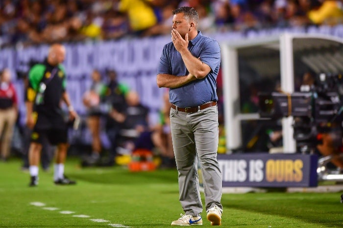 Callaghan durante el partido ante Jamaica