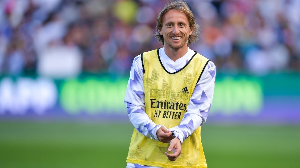 Luka Modric en un partido del Real Madrid