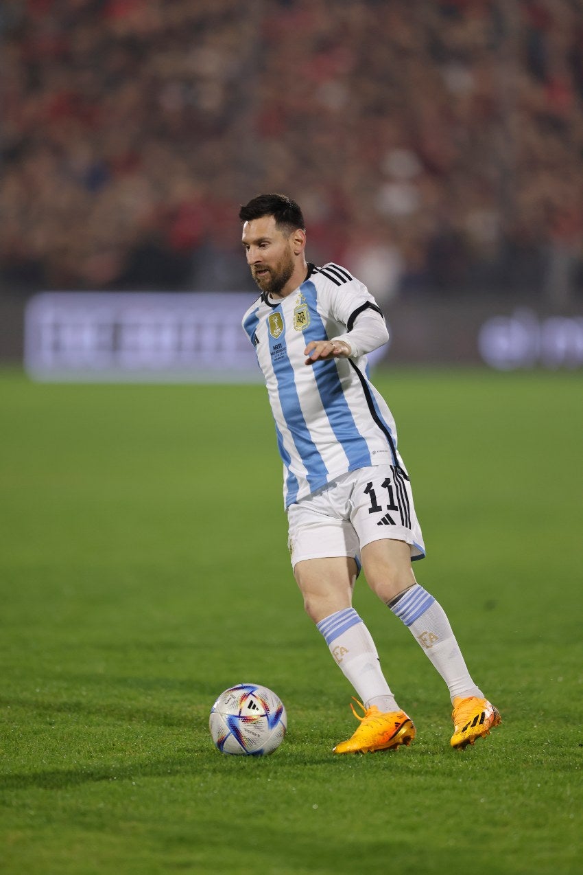 Messi en juegos amistoso de Argentina