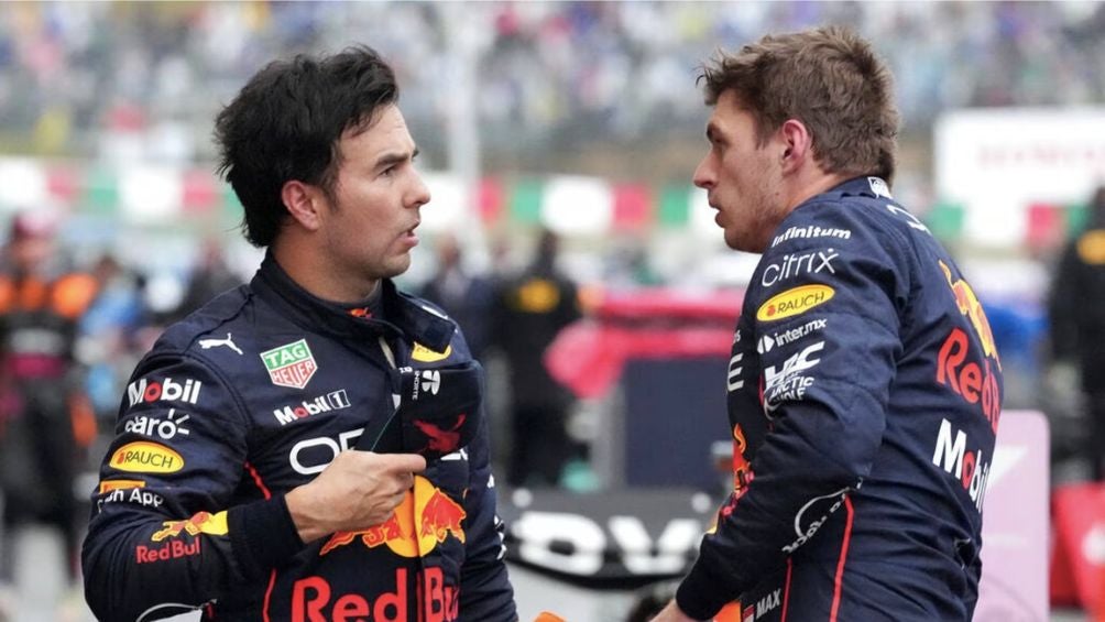 Checo Pérez y Max Verstappen