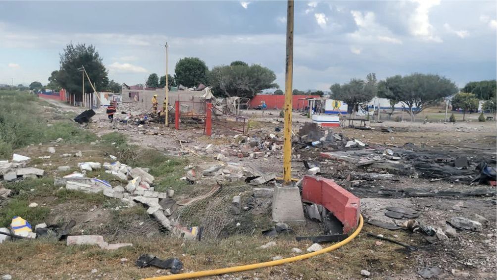 Así luce la zona de las explosiones en Tultepec