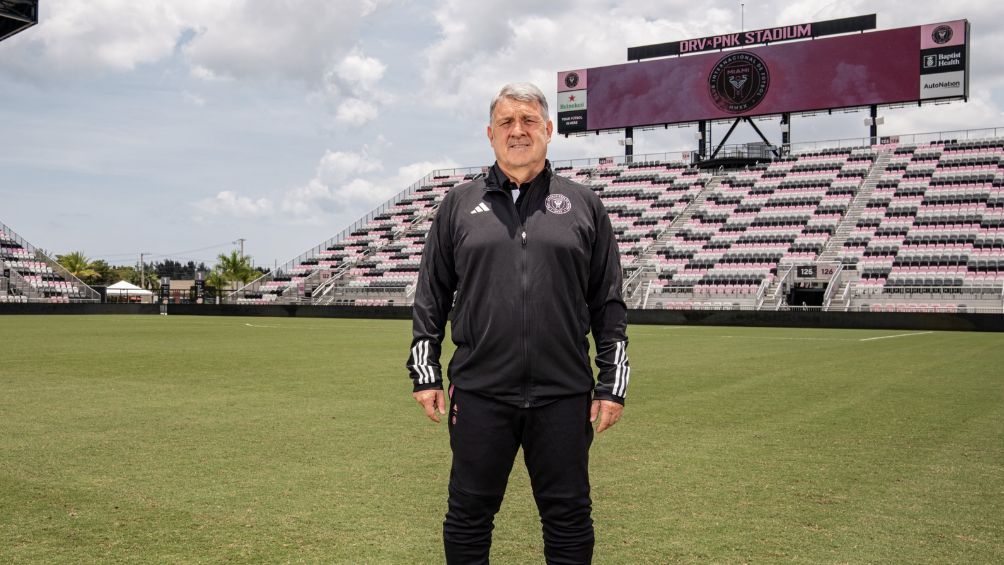 Martino durante su presentación con Inter Miami