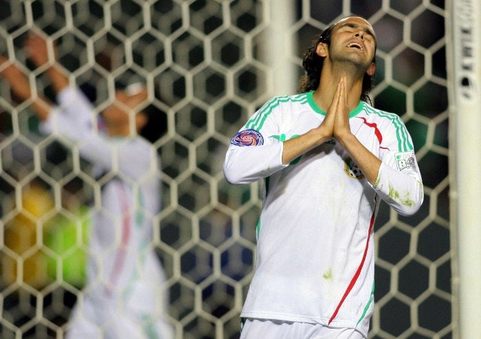 Santiago Fernández en el partido del Preolímpico