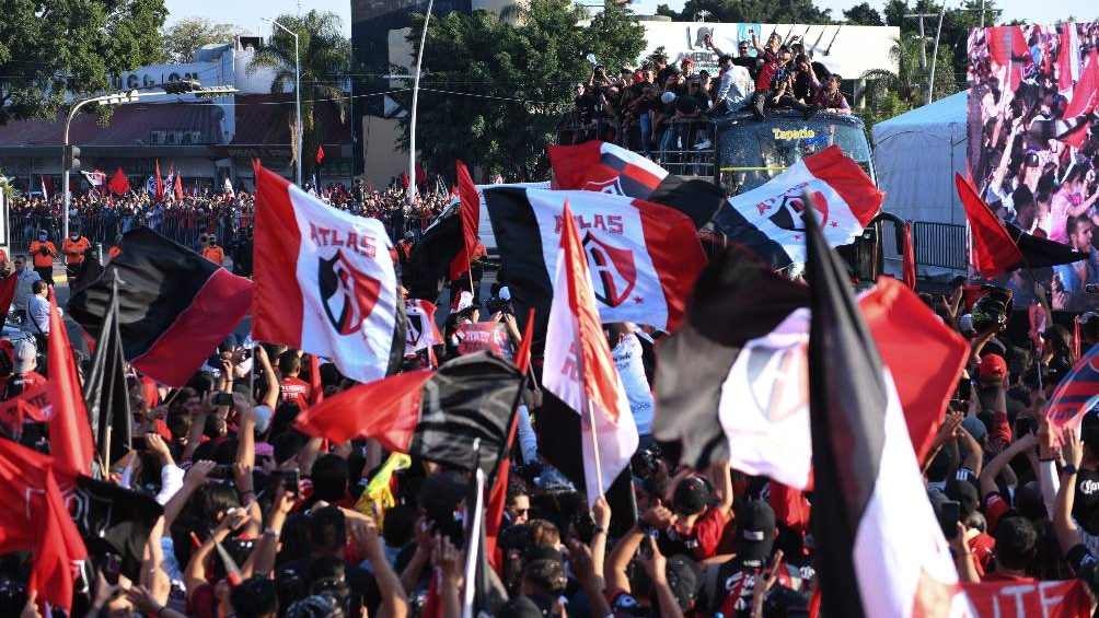 La afición de Atlas mostró su amor por el equipo