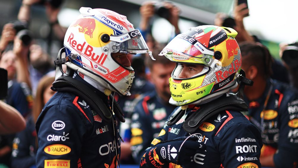 Checo y Mex después de la carrera