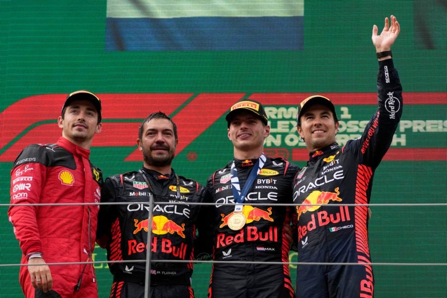 Verstappen, Sainz y Pérez conformaron el podio del GP de Austria