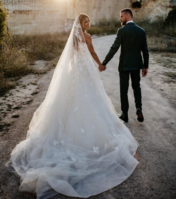 Edurne y David de Gea en su boda