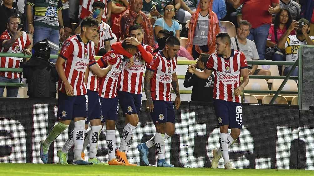 Celebración del gol de Yael Padilla