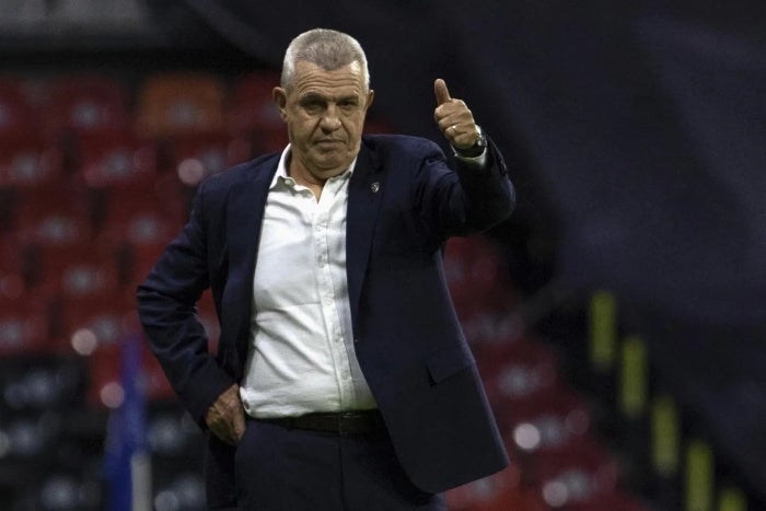 Javier Aguirre en un partido con Mallorca