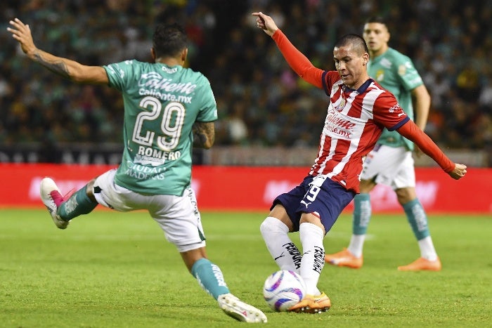 Brigido durante el partido ante Léon