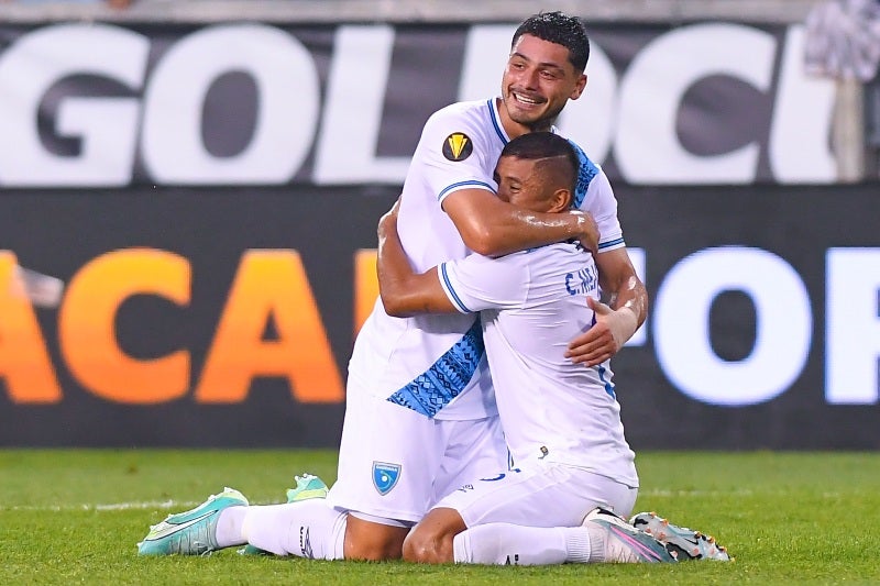 Guatemala celebrando un gol 