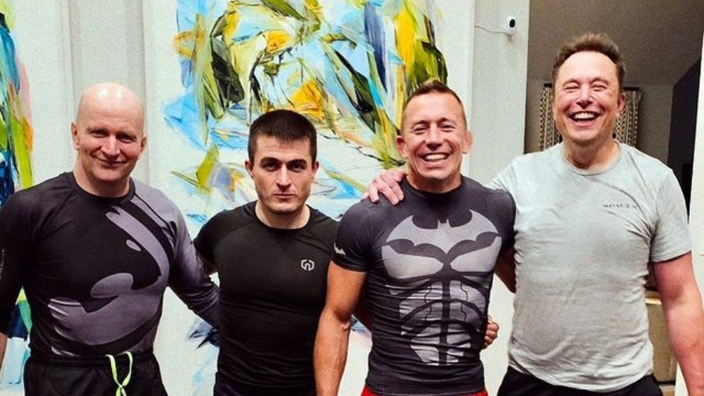 Georges St-Pierre junto a Elon Musk 