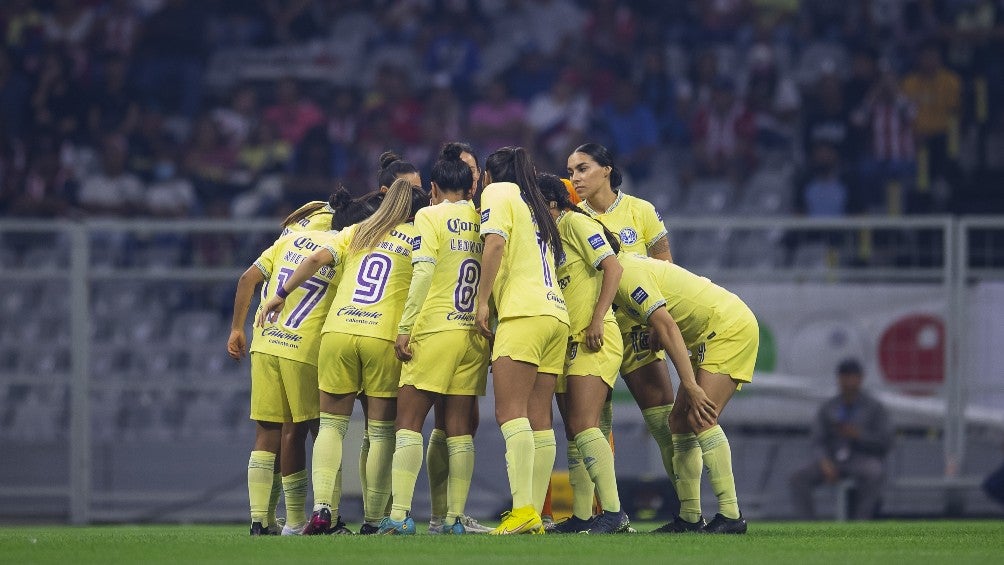 América Femenil previo a un partido