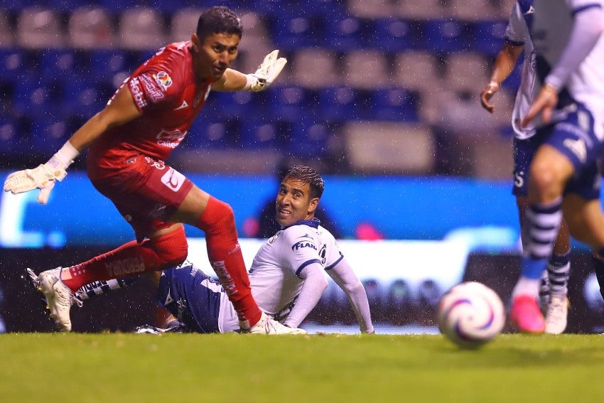 Jesús Rodríguez en el juego vs Santos