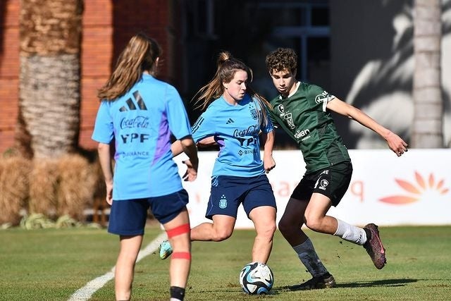 Sesión de entrenamiento de la Selección de Argentina