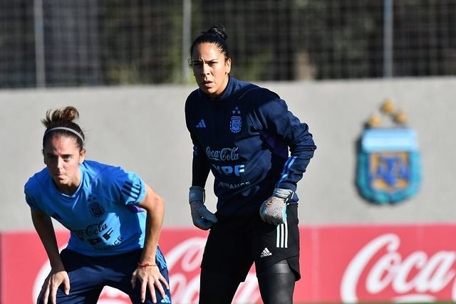 Sesión de entrenamiento de la Selección de Argentina