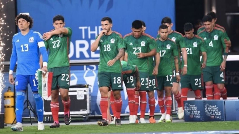 La Selección previo al arranque de un partido