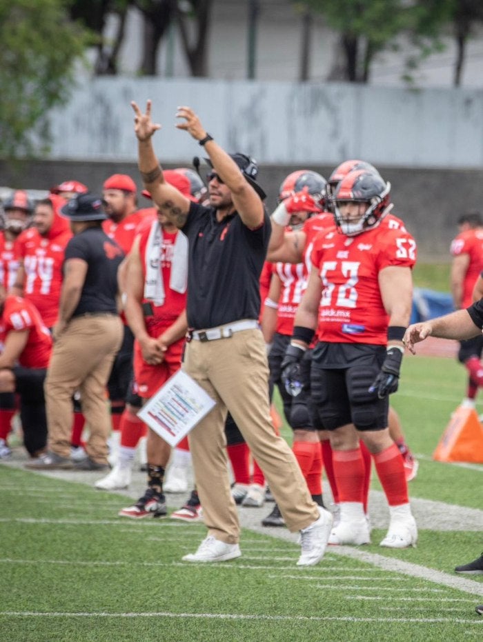 Reds CDMX durante sus entrenamientos 