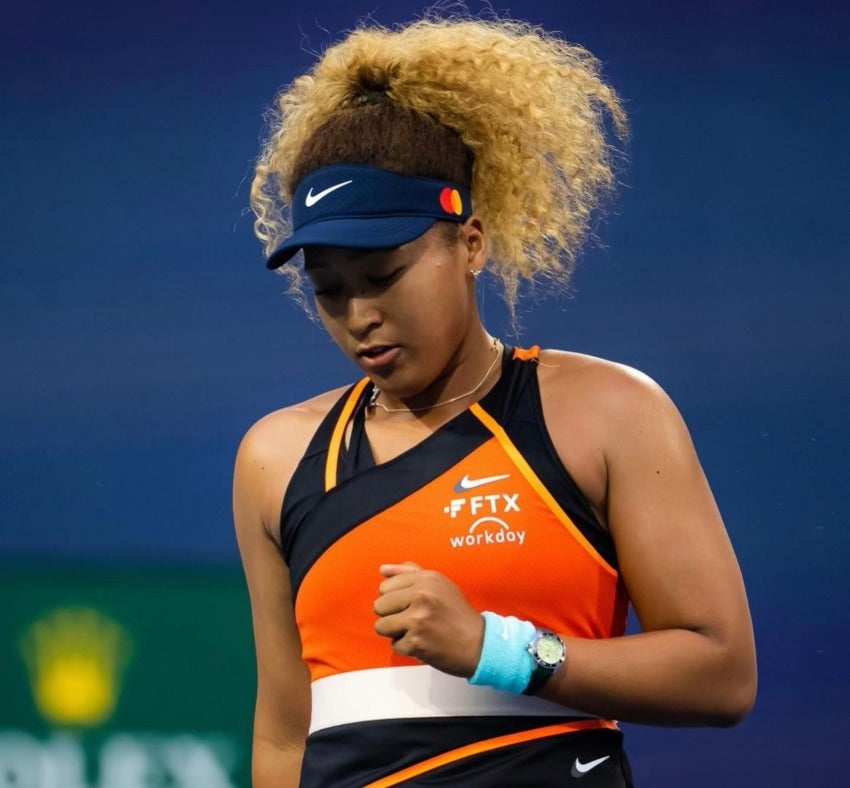 Naomi Osaka en acción