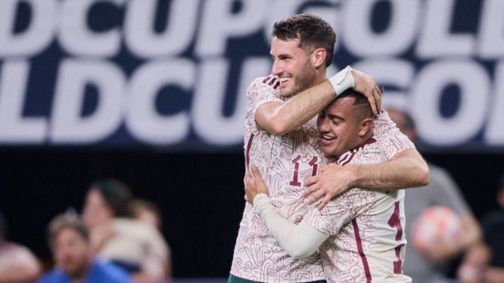 La Selección Mexicana celebra gol en Copa Oro