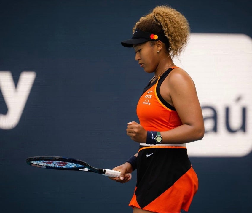 Naomi Osaka en acción