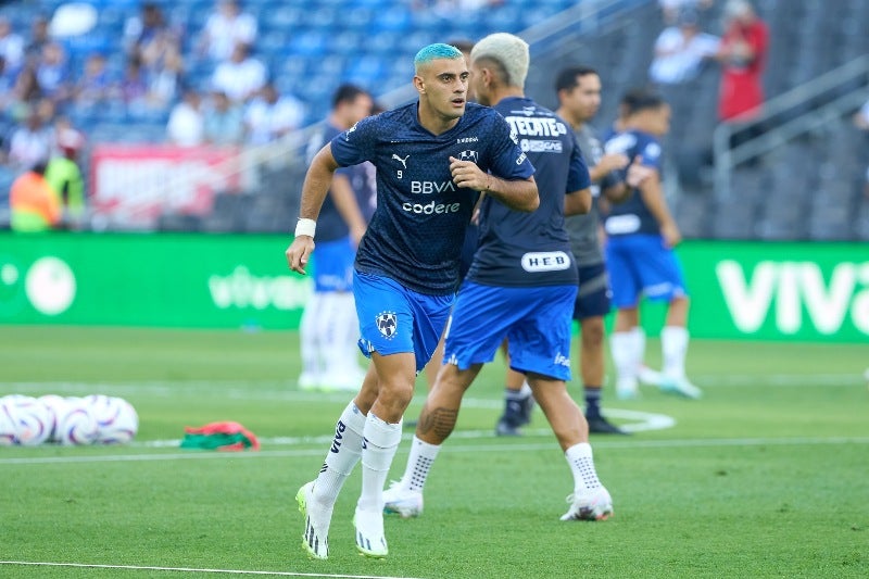 German Berterame de Monterrey durante el partido Monterrey vs Atlas