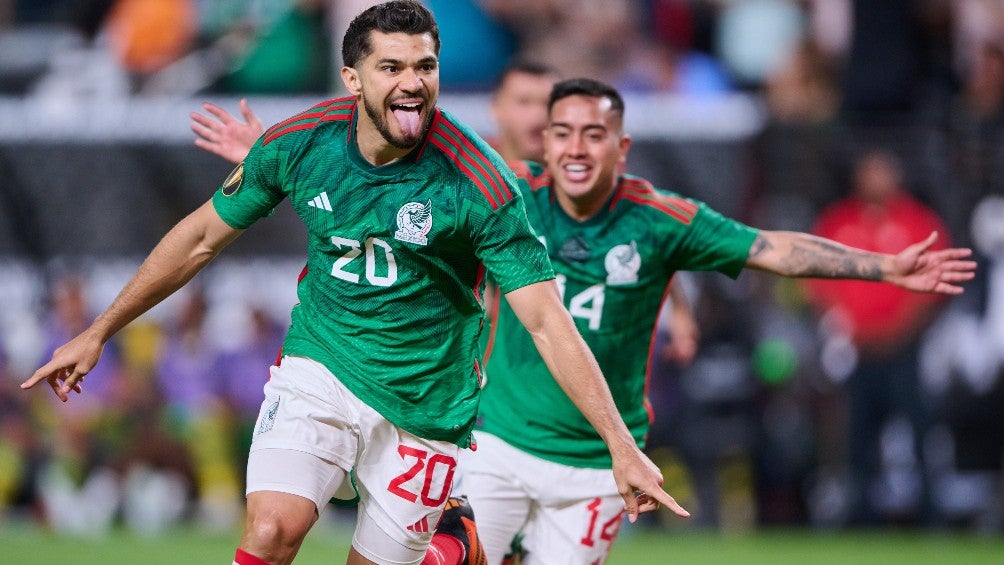 Henry Martín celebra el gol ante Jamaica