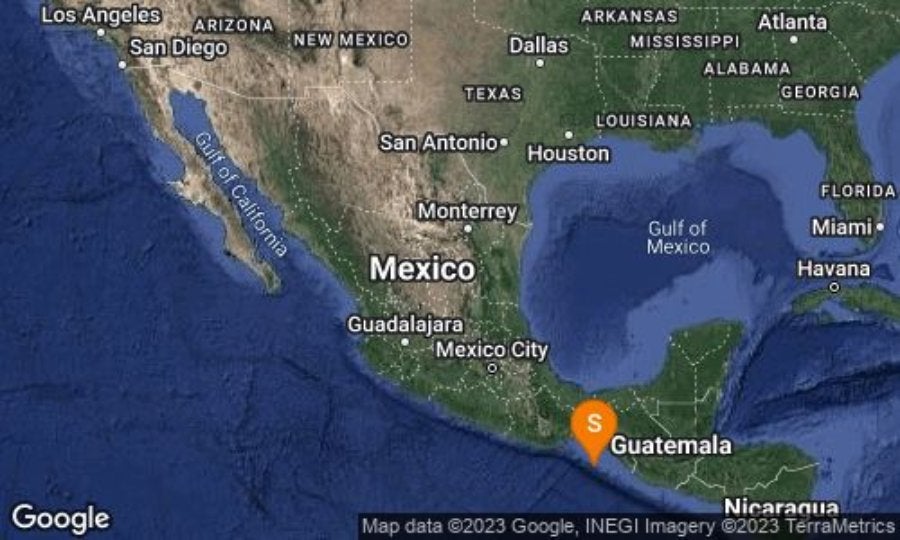El temblor se percibió en territorio guatemalteco