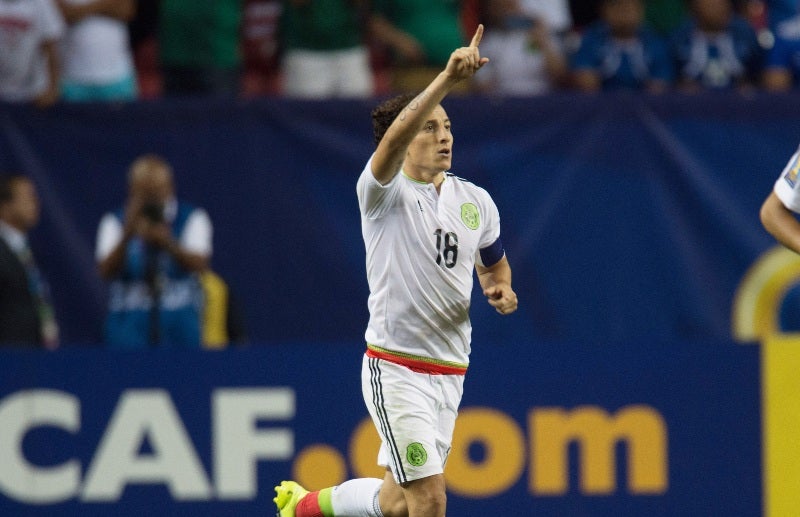 Andrés Guardado tras anotarle gol a Panamá 