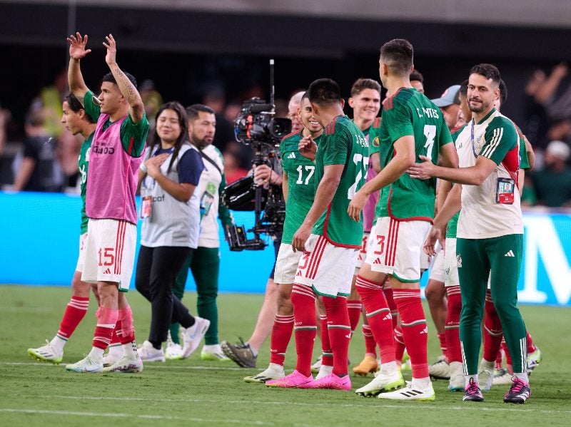 México celebrando el pase a la final 