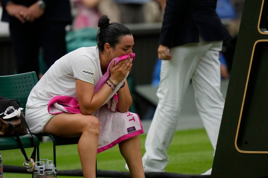 Ons Jabeur tras perder la Final de Wimbledon