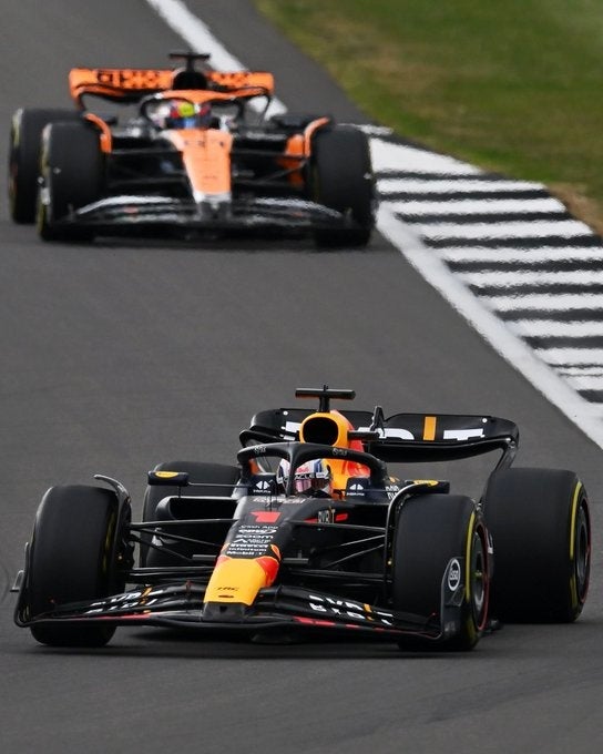 Monoplaza de Max Verstappen en el GP de Gran Bretaña