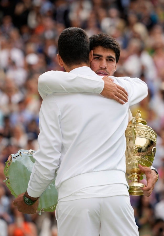 Nole y Alcaraz abrasándose 