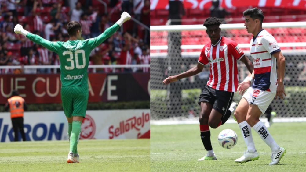 Óscar Whalley y Érick Gutiérrez debutan con Chivas ante Athletic de Bilbao