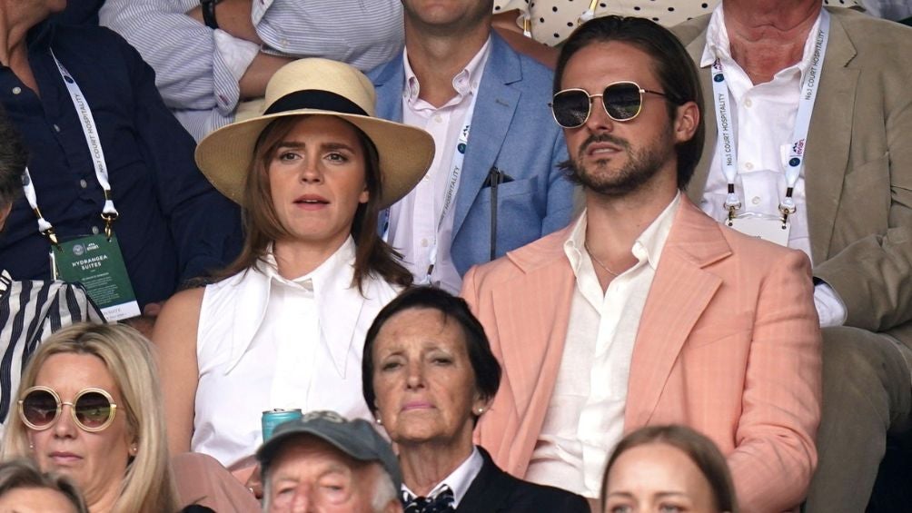 Emma Watson presenciando el Djokovic vs Alcaraz