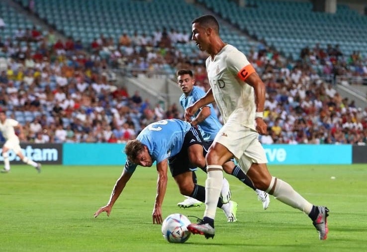 Cristiano Ronaldo en el duelo amistos frente a Celta de Vigo