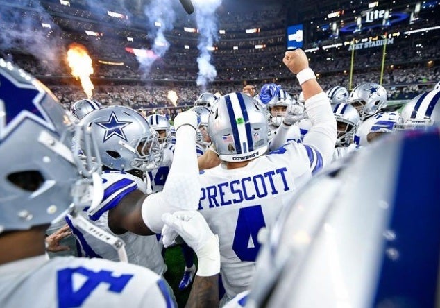 Dak Prescott en un partido con los Cowboys