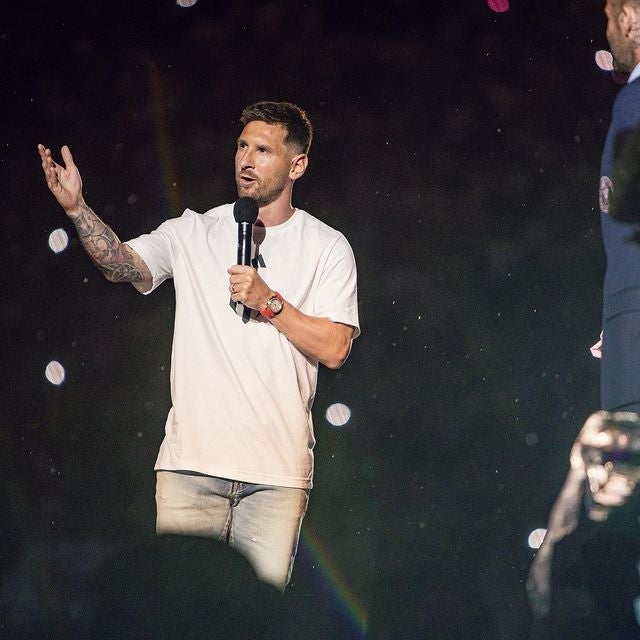 Messi llegó a Miami y su curiosa remera se robó todas las miradas