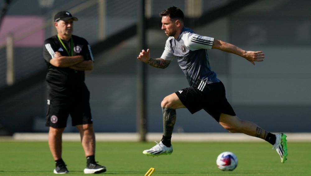 Lionel Messi tuvo su primer entrenamiento con el Inter de Miami