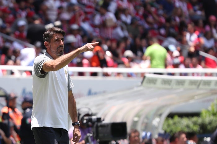 Paunovic da indicaciones durante un partido