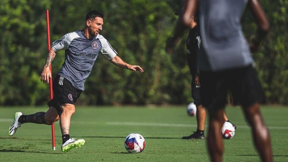 Lionel Messi entrenando con el Inter Miami