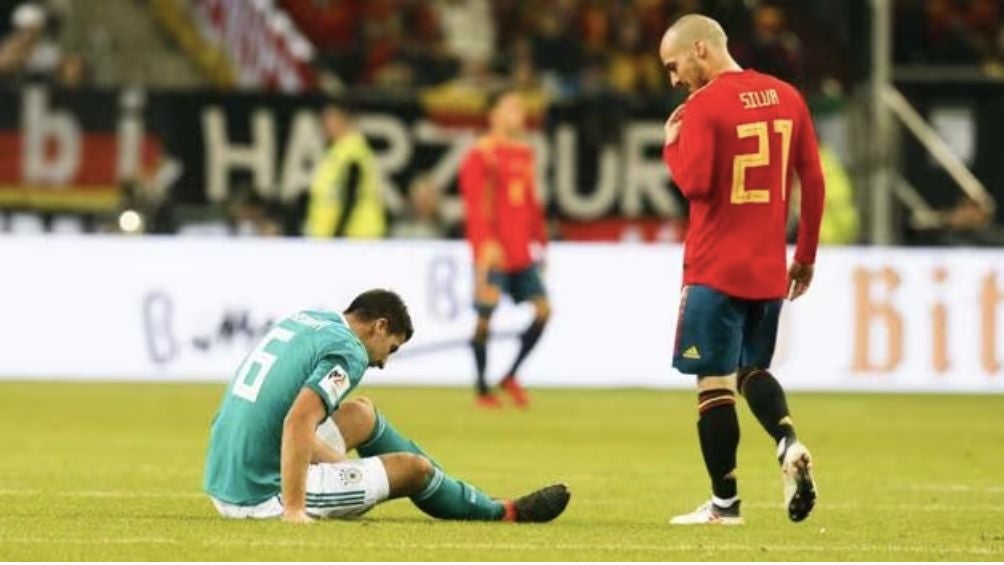 David Silva con la Selección Española