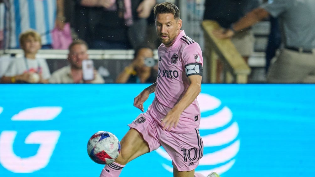 Messi jugando con el Inter Miami 