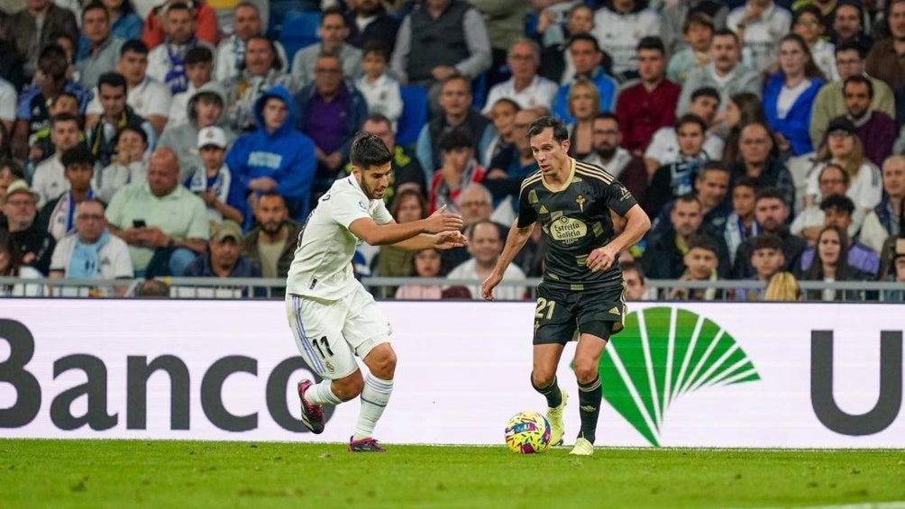 Augusto Solari jugando con el Celta de Vigo