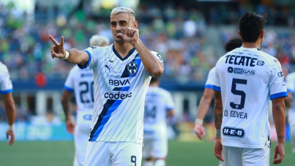 Germán Berterame jugando con los Rayados de Monterrey 