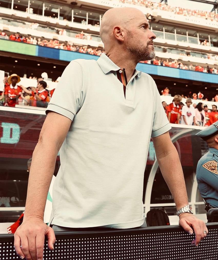 Erik Ten Hag en el estadio